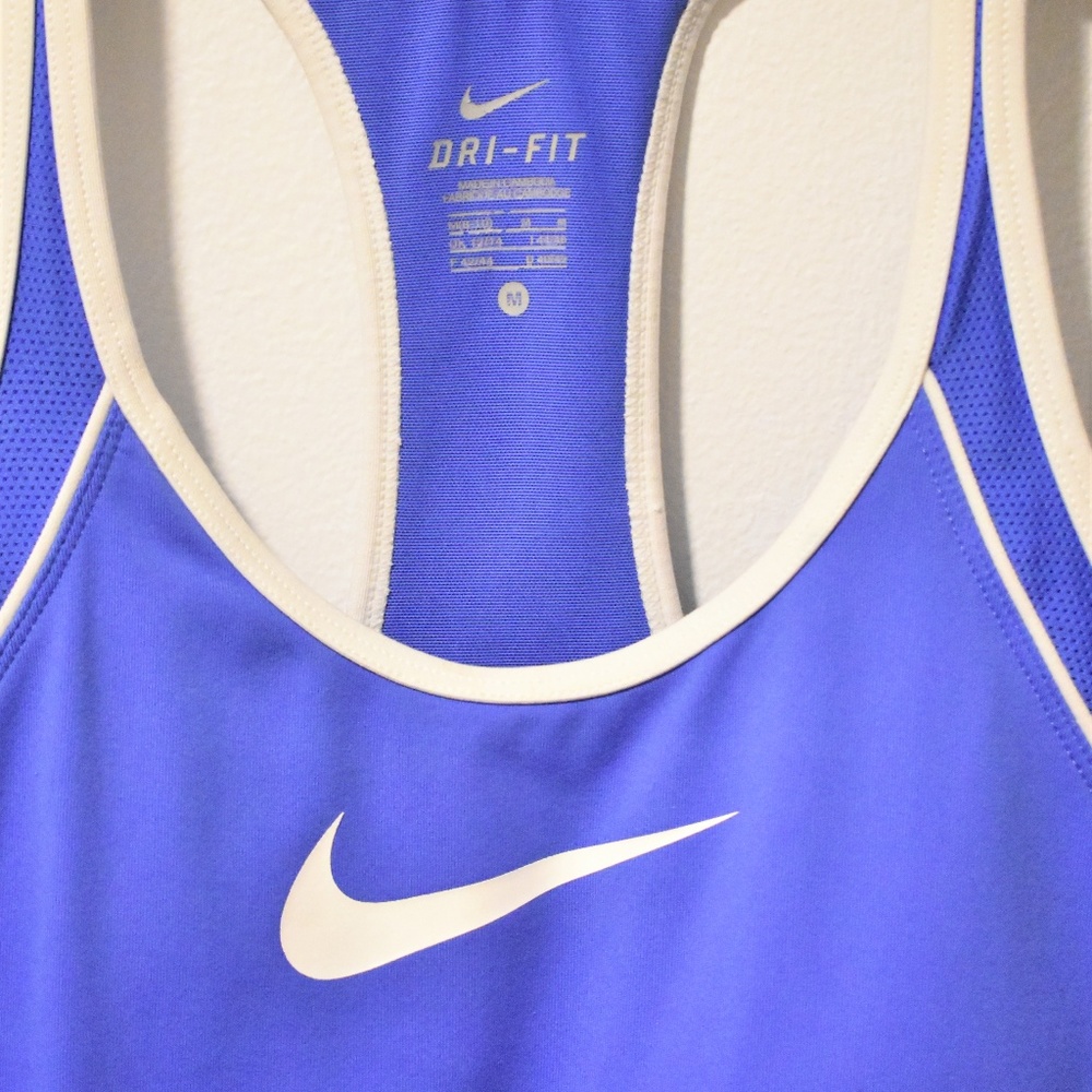 Nike Workout Built In Bra Support Dri Fit Tank - Picture 7 of 7